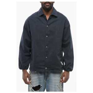 Armani EMPORIO Twill Cotton Overshirt with Snap Buttons