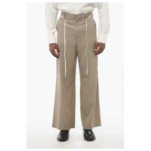 Maison Mihara Yasuhiro 4-Pocketed Wool Blend Pants with Drawstringed Waist