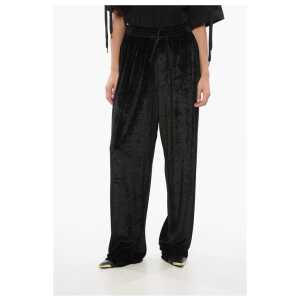 Balenciaga Velvet Wide-leg Pants