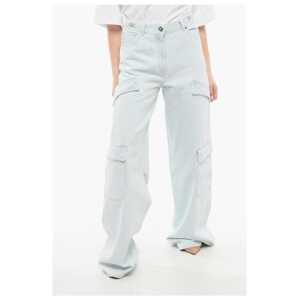 Versace Medusa Cargo Denims with Light Wash