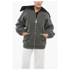 Patou Oversized Denim Jacket with Padding