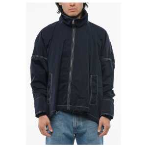 Bottega Veneta Tech Nylon Parka with Visible Stitichings