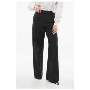 Valentino High-Waisted Solid Color Pants with Belt Loops