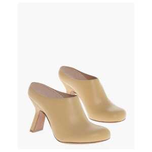 Loewe Leather Mules with Covered Heel 10cm