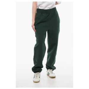 Burberry Fleeced Cotton Sweatpants with Cuffs