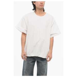 Adidas WALES BONNER Cotton Poplin Shirt with Drawstring Hem