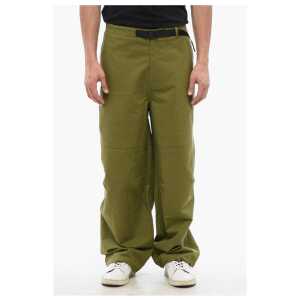 The North Face Stretch Fabric Pants with Integrated Belt and Drawstring Hem