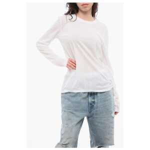 Roberto Collina Long Sleeved Cotton Blend Crewneck T-Shirt