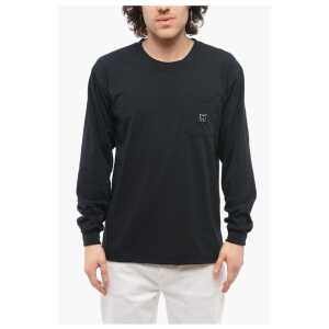 Needles Long Sleeved Crewneck T-Shirt with Breast Pocket