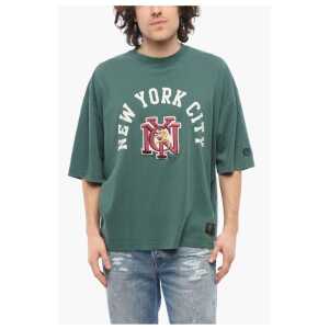 Champion Cotton NEW YORK CITY Crew-neck T-shirt with Maxi Embroidery