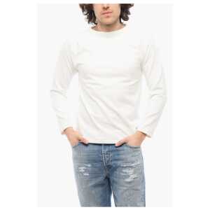 Champion Solid Color Cotton Crew-neck Sweatshirt