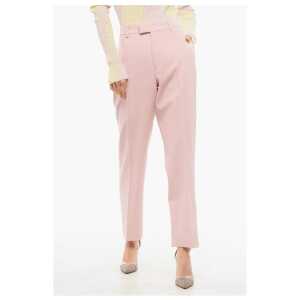 Burberry Wool Cigarette Pants with Pleats