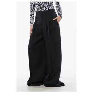 Dior Triple-pleated Palazzo Pants with Flush Pockets