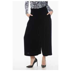 Dior Velour Gaucho Pants with Hidden Closure