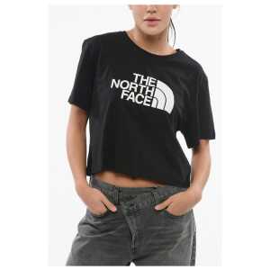 The North Face Crewneck Cropped T-Shirt with Printed Logo