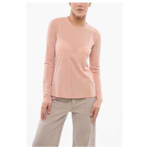 Roberto Collina Long Sleeved Cotton Blend Crew-neck T-Shirt