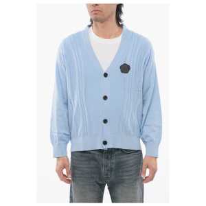 Viktor & Rolf Cotton Blend Cable Knit Cardigan