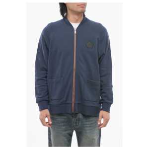 Viktor & Rolf Brushed Cotton Zip-up Sweatshirt with Patch Pockets