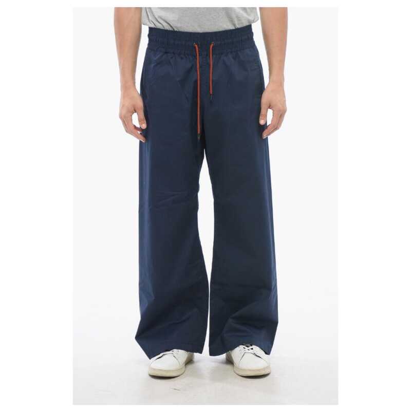 Viktor &amp; Rolf Cotton Blend Wide Leg Pants with Drawstring, theFeinheit