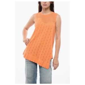 Viktor & Rolf Sleeveless HANGING BY A THREAD Top With Mesh Detail