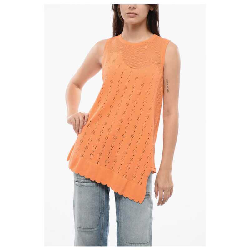Viktor &amp; Rolf Sleeveless HANGING BY A THREAD Top With Mesh Detail, theFeinheit