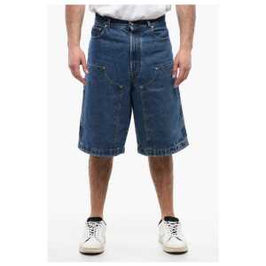 Palm Angels Multipocketed Mid Wash Denim Shorts