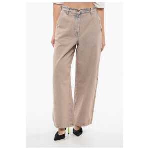 Palm Angels Bi Colore OVERDYE Wide Fit Jeans