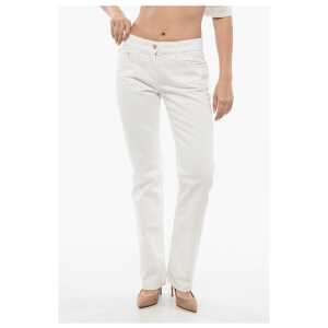 Palm Angels Straight Fit Jeans Embroidered Logo