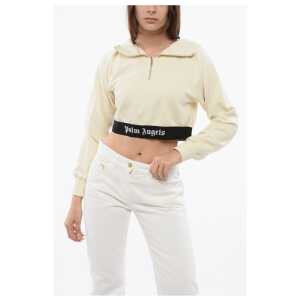 Palm Angels Brushed Cotton Hoodie With Logoed Band