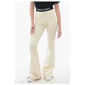 Palm Angels Flared Fit LOGO TAPE Sweatpants with Elastic Waistband