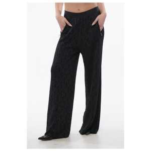 Palm Angels Monogram Lurex Pants with Elastic Waistband