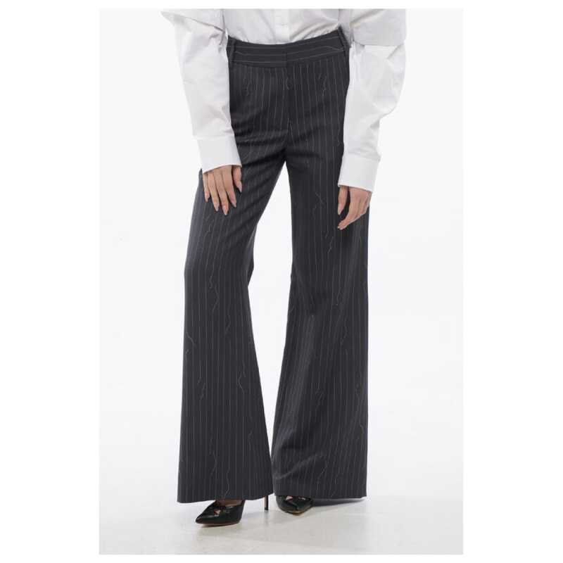 Off-White Wide-Fit FORGED IRON Pinstriped Pants, theFeinheit