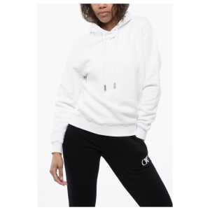 Off-White Overized Hoodie Sweatshirt with Embroidered Logo