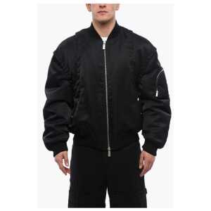 Off-White Padded Nylon ARROW Multipocketed Bomber Jacket