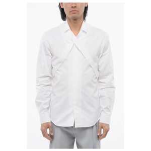 Off-White Long Sleeved Shirt With Criss-Cross Detail