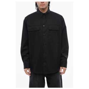 Off-White Button Down Utility Overshirt