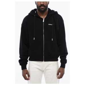 Off-White Hoodie TATTOO ARROW ZIP SKATE with 2 Pockets and Zip Closure