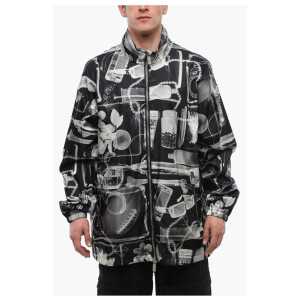 Off-White Nylon XRAY Windbreaker with Removable Hood