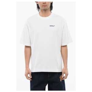 Off-White Embroidered TATTOO ARROW SKATE Crewneck T-Shirt