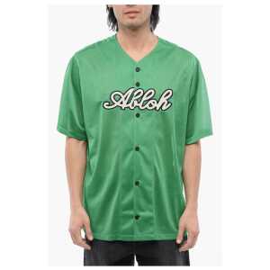 Off-White Embroidered Baseball Mesh T-Shirt