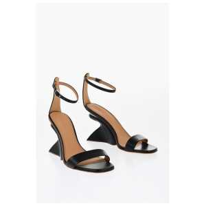 Off-White Leather JUG Sandals Wedge 9 cm