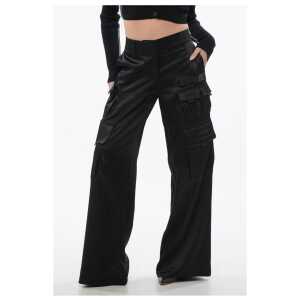 Off-White Satin TOYBOX Cargo Pants