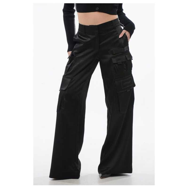 Off-White Satin TOYBOX Cargo Pants, theFeinheit