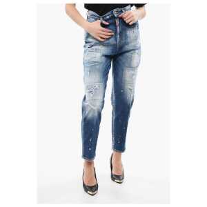 Dsquared² Distress Detailed 80'S Fit Delavè Denims 14cm