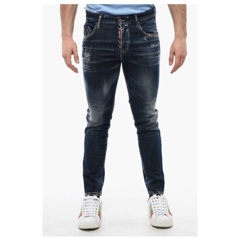 Dsquared² Distressed SKATER Denims with Dark Wash, theFeinheit