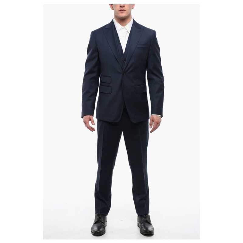 Dsquared² LONDON Three-piece Vest Suit with Peak Lapel, theFeinheit