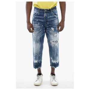 Dsquared² Distressed BOSTON Denims with Light Wash