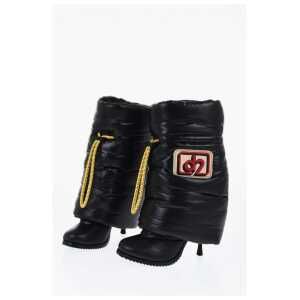 Dsquared² Quilted Nylon PUFFY Boots with Drawstringed Closure 10cm