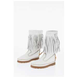 Dsquared² Leather FRINGES Mid Boots