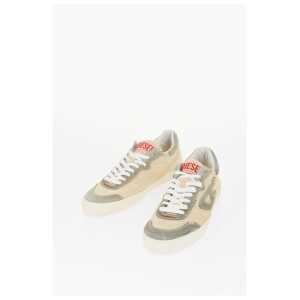 Diesel Suede and Fabric S-LEROJI Low Top Sneakers